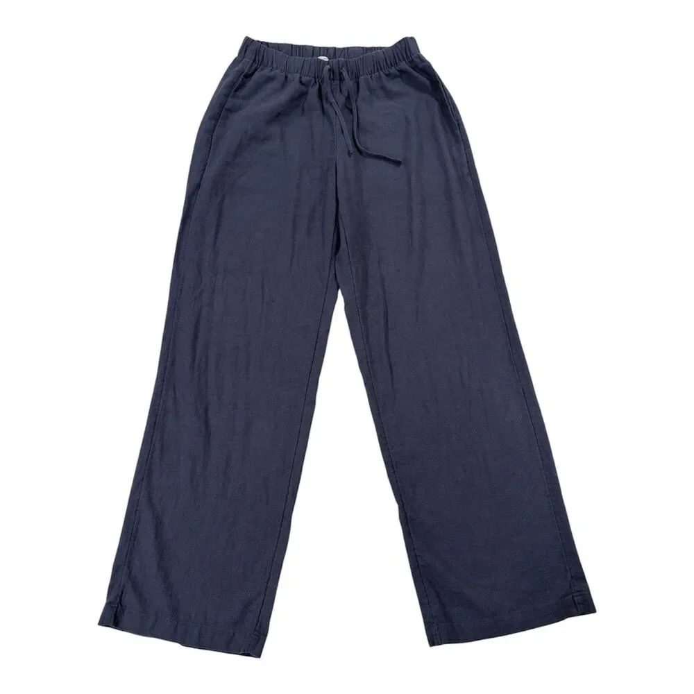 Aritzia The Group by Babaton Sontag Linen Pant Admiral Blue XS Women
